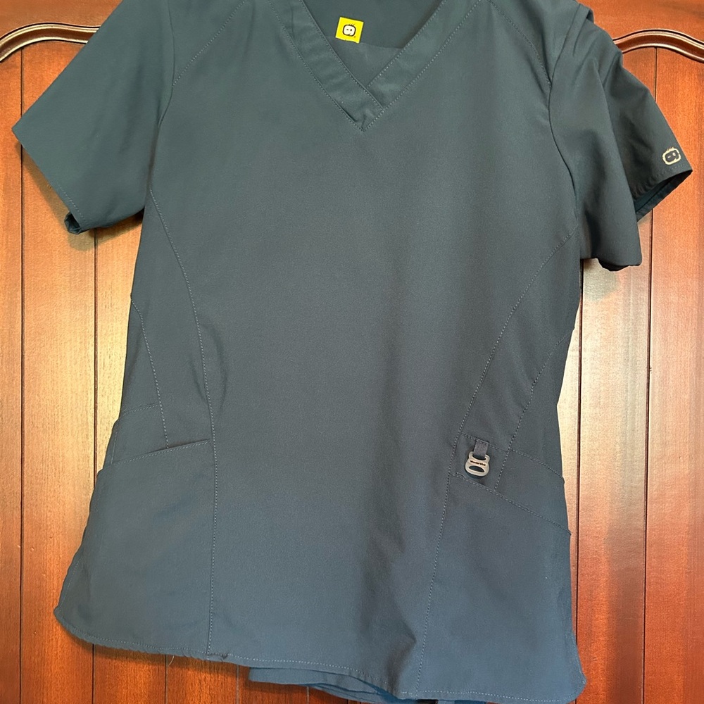 WonderWink Carribean Blue Scrub Set Sz. M